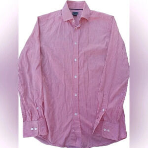 H&M Checkered Collared Button Down Dress Shirt Size Small